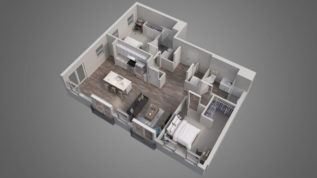 Luxe Belle Two Bedroom Apartment Urban Living